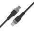 ACEFAST C11-03 1.2m USB-C to USB-C 60W Fast Charging Cable Magnetic Braided Data Cord - Black